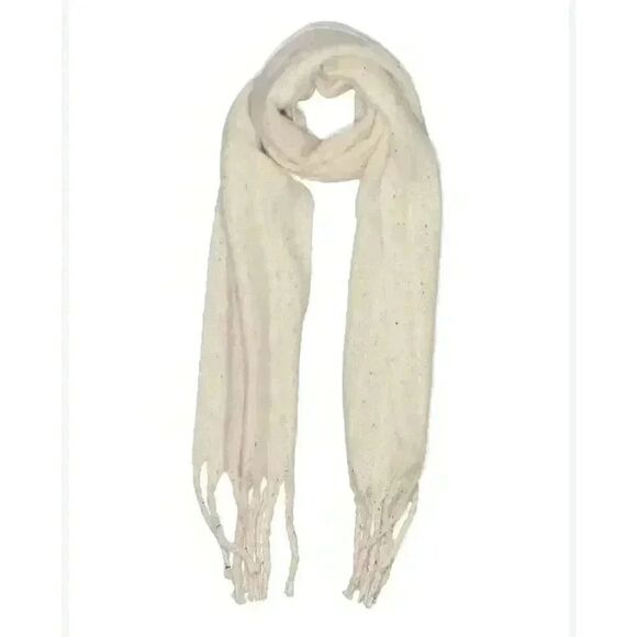 C&C California Women's Off White Textured Polyester Scarf NEW - Picture 1 of 8